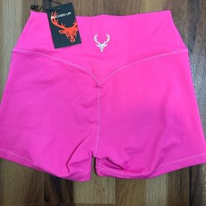 New women's hot pink bike shorts - large